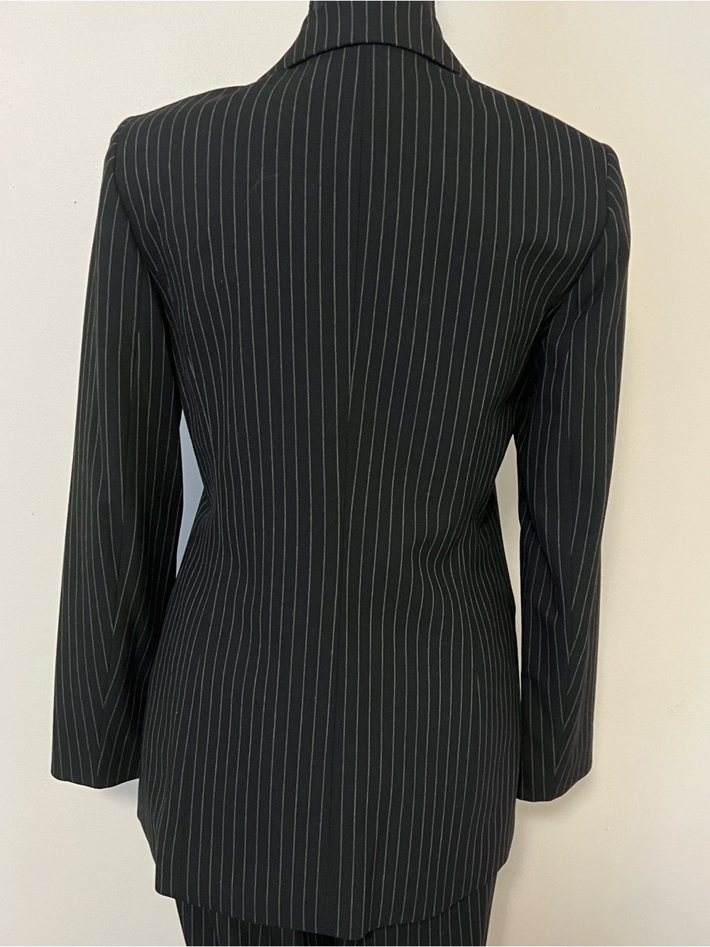 Bar III Black Pinstripe Double-Breasted Blazer - Picture 7 of 13